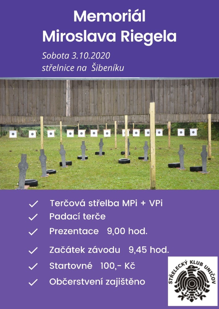 Memorial Miroslava Riegla Propozice